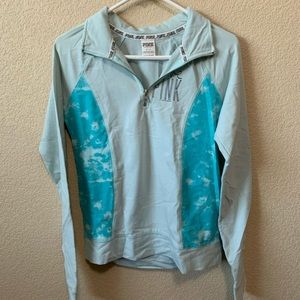 PINK Light Blue Quarter-Zip